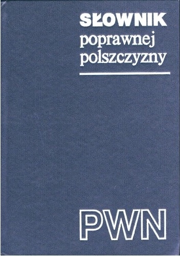 Okładka książki słownik poprawnej polszczyzny pwn